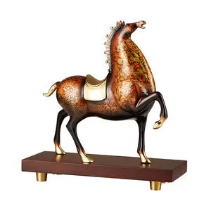 NOSHMAN Copper Metal Crafts Schaufenster Showroom Verkaufsbüro Dekorieren Unternehmen Metall Pferd Ornament