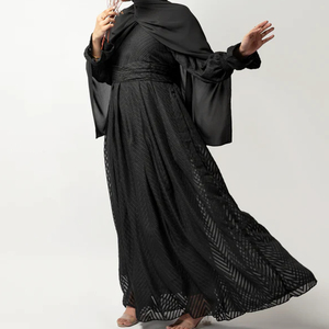 Usine OEM de robes Abaya pour femmes, vêtements islamiques tendance avec options de tailles, couleurs et broderies personnalisées - Product Image 4