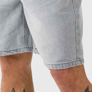Shorts en jean respirants de haute qualité, coupe droite, tricotés, pour l'été, style décontracté, grandes tailles, streetwear - Product Image 6