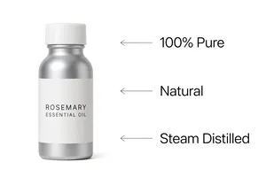 Aceite Esencial de Romero Puro Hanu, 100% Natural, Destilado al Vapor, Aromaterapia Herbal, Antienvejecimiento, para Todo Tipo de Piel - Product Image 3