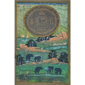 Art décoratif peint à la main sur papier vintage enrichi d'un design créatif moderne - Product Image 5