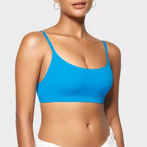 Athletic Wear Women <b>Sports</b> <b>Bra</b> for Gym Yoga <b>Plus</b> <b>Size</b> Breathable Front Logo Medium Support Reversible Eco-Friendly Made - Product Image 1