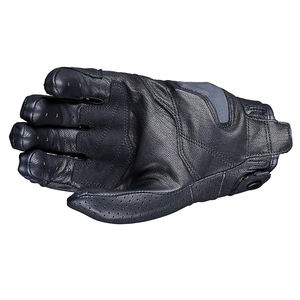 Gants de moto en cuir de vache véritable, à doigts entiers, confortables, compatibles écran tactile, durables, avec fermeture auto-agrippante. - Product Image 4