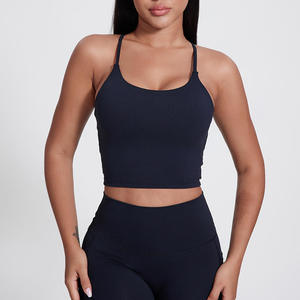 Top Deportivo con Espalda Cruzada y Sujetador Incorporado, Alta Elasticidad, Suave como la Mantequilla, Transpirable, para Yoga y Fitness - Product Image 2