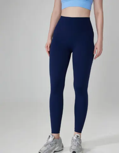 Legging extensible taille haute pour femme, vente en gros, leggings de yoga à taille élastique, meilleur tissu décontracté, personnalisable, couleur sable, offre spéciale - Product Image 3