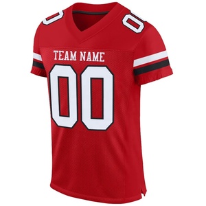 Diseño personalizado Camiseta de fútbol americano Uniforme Impresión por sublimación OEM Nombre del equipo personalizado Logo Transpirable Tela de secado rápido - Product Image 2