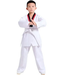 Uniforme de Taekwondo al por Mayor, Dobok de Algodón Premium para Hombres, Mujeres, Niños y Entrenamiento en Academias Deportivas - Product Image 3