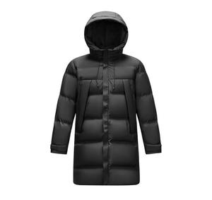 Hooded Long Puffer <b>Jacket</b> Unisex Winter Casual Windproof <b>Thick</b> Coat Zipper Front Plaid Regular Fit 100% Polyester <b>Fleece</b> - Product Image 3