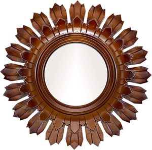 Modern Organic Wall <b>Mirror</b> Solid Wood Framed <b>Irregular</b> Decorative Vanity <b>Mirror</b> for Bedroom Living Room - Product Image 6