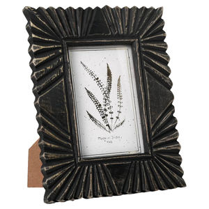 Marco de Fotos de Madera con Acabado Antiguo, Decoración Tradicional Hecha a Mano para el Hogar y la Oficina - Product Image 1