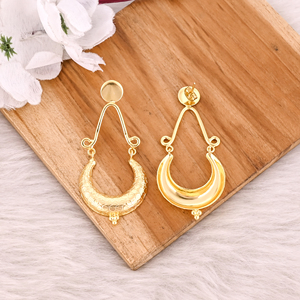 Pendientes de moda para mujer, recién llegados, chapados en oro, joyería sencilla, pendientes de tuerca, pendientes de moda para boda, regalo para aniversario. - Product Image 4