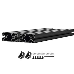 Profilo in Alluminio Estruso 4080, 500 mm (19,69 Pollici), Scanalatura a T Standard Europeo, Anodizzato, Guida Lineare (2 Pezzi) per Applicazioni LED - Product Image 1