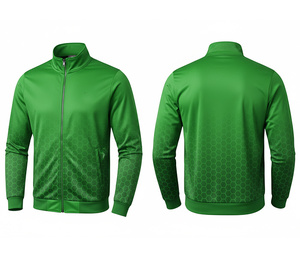 Fournisseur d'uniformes sportifs personnalisés, veste zippée en sublimation, chaude, respirante, séchage rapide |   Tailles Hommes Femmes Jeunes |   Veste d'entraînement - Product Image 1