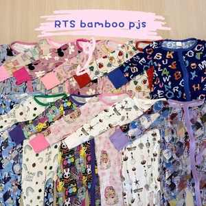 婴儿拉链连体睡衣批发 Whatnot RTS 婴儿竹纤维睡衣套装 婴儿随机服装 - Product Image 5