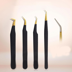 Pince à cils professionnelle à pointe fine pour extensions de cils volume russe – Outil d'extension de cils - Product Image 3