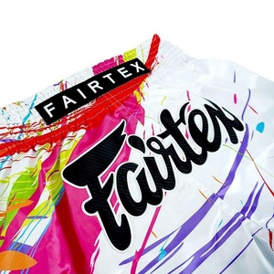 กางเกงมวยไทย FairTex รุ่นใหม่ขายดี ราคาส่ง RTS ออกแบบใหม่ ผลิตจากโพลีเอสเตอร์ 100% สำหรับออกกำลังกายที่ยิม - Product Image 4