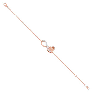 Interlocking Dual-Ring Loop Lab Grown Diamond Link Gold Luxury <b>Bangle</b> <b>Bracelet</b> - Product Image 4