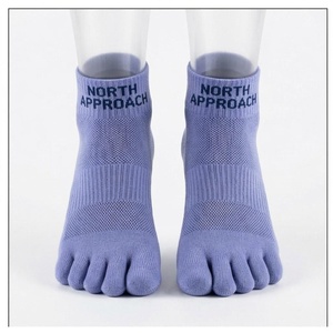 North Approach 5 Toe Ankle <b>Socks</b> Breathable <b>Running</b> <b>Socks</b> for Adults Summer Light Blue Knitted Sport <b>Socks</b> - Product Image 1
