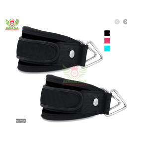 สายรัดข้อเท้าแบบหนาพิเศษบุด้วยผ้าฝ้าย พร้อมตัวล็อคแบบนีโอพรีน สำหรับเครื่องออกกำลังกายแบบเคเบิล ใช้สำหรับการเตะกลับ ป้องกันการลื่น ระดับมืออาชีพ - Product Image 2