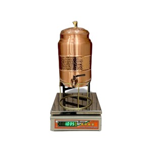 Distributeur d'eau en cuivre martelé – 5L 10L 18L de la marque Indian exports international (Cuivre pur certifié) - Product Image 5