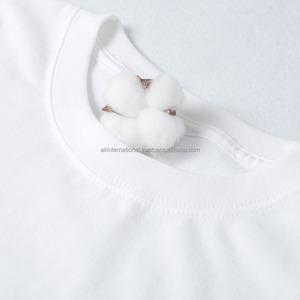 Camiseta de Cuello Redondo para Hombre, 240g, 100% Algodón, Color Sólido, Corte Regular, Sin Costuras, Antiencogimiento, Venta Caliente 2024 - Product Image 4