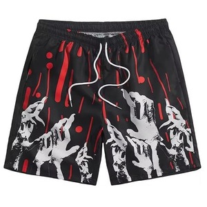 Shorts de bain pour hommes OEM personnalisés de haute qualité, taille XS, 100 % polyester, impression par sublimation sur toile, anti-plis, séchage rapide, collection 2025 - Product Image 5