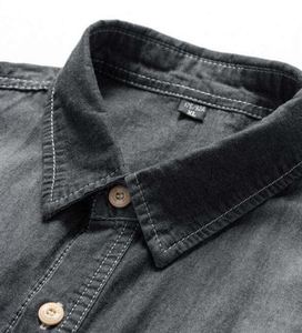 Chemises en jean pour hommes, coupe classique, 100 % coton, respirantes, confortables, décontractées, pour l'hiver, délavage moyen, vente en gros, prix bas, direct usine - Product Image 6