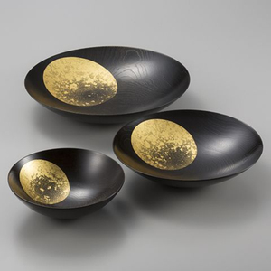 Bol rond en métal noir, revêtu par poudrage, très demandé, pour servir des aliments et des chocolats, idéal pour la maison, les hôtels et comme centre de table. - Product Image 1