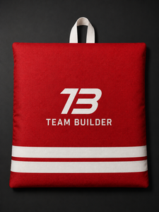 TEAM <b>BUILDER</b> Custom Logo Red Ice Hockey Helmet Bag | Durable Nylon Storage Carry Bag with Zipper Handle | OEM ODM for All Ages - Product Image 3