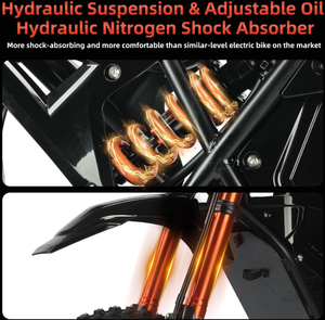 Motocicleta Eléctrica NUEVA Y ORIGINAL, Motor de 48V 3000W, Velocidad Máxima de 55 km/h, Certificada para Todoterreno - Product Image 4