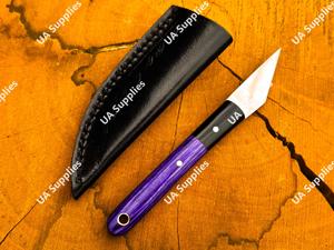 Cuchillo utilitario de hoja fija estilo Kiridashi hecho a mano con mango de madera y acero inoxidable, calidad premium, personalizable OEM/ODM - Product Image 5