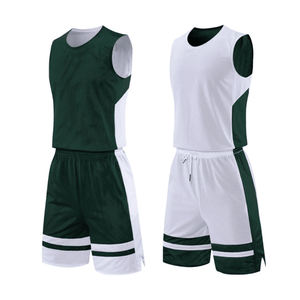 OEM Quick Dry Wholesale Polyester Men's Reversible Basketball Uniform Printed Sets with Laker Jersey Uniform - Product Image 2
