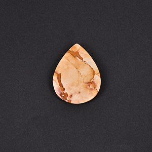 Jaspe breccié 20,7 carats 28x22mm forme poire pierre précieuse non montée - Product Image 5