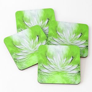 Posavasos de Resina con Estampado de Meena y Diseño Floral, Hecho a Mano en Uttar Pradesh, para Decoración de Mesa - Product Image 1