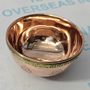 Cuenco de Cobre Grabado con los Siete Chakras, Rana Overseas Inc, Cuenco para Meditación, Reiki, Sanación, Decoración de Altar Espiritual - Product Image 3
