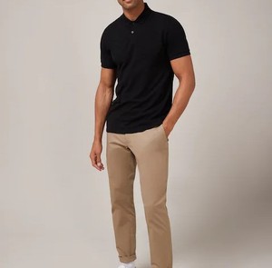 Polo pour homme, moderne, à manches courtes, col classique, décontracté, pour l'été, les sports de plein air, le quotidien, gris, élégant - Product Image 6