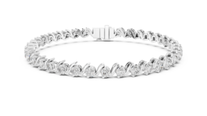 UNIQUE LAB GROWN CUT DIAMOND RHODIUM PLATED LUXURY TENDRIS BRACELET <b>SET</b> 18KT WHITE <b>GOLD</b> DAILY/OFFICE WEAR WEDDING ENGAGEMENT - Product Image 2