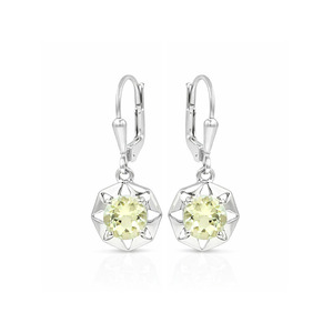 925 Sterling <b>Silver</b> Vintage Yellow Aquamarine Cut Octagon Universe Pattern <b>Stud</b> Earrings Gold Rhodium Plated Party Anniversary - Product Image 4