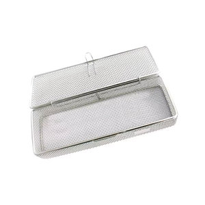 Professional Sterilization Tray With <b>Lid</b> Medical Surgical Autoclave Storage Box Cleaning Container Instruments - Product Image 1