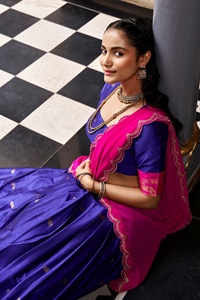 Ensemble Lehenga Choli en soie violette et rose, tenue traditionnelle indienne pour mariage, tenue ethnique pour femme, longueur au sol - Product Image 4