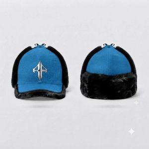 Chapeau Ushanka unisexe respirant, broderie machine, haute qualité, 100% coton, style décontracté par RIVIAN ATLANTIC - Product Image 1
