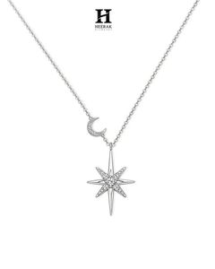 Pendentif Étoile et Lune Élégant, Diamant Certifié IGI/GIA, Bijoux Fins, Service de Fabrication de Bijoux Personnalisés OEM/ODM - Product Image 2