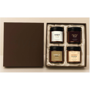 Velas en Frascos de Vidrio Ámbar Hechas a Mano, Decoración Aromática para el Hogar, para Navidad, Pascua, Cumpleaños, San Valentín, Año Nuevo Chino y Ramadán - Product Image 1