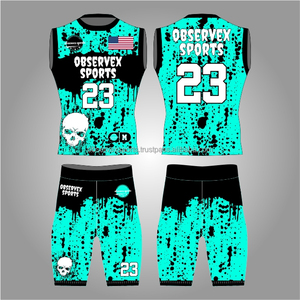 7v7 Uniform <b>Compression</b> Flag Football Uniform Set Crafted From Moisture Wicking Material 7on7 Jersey And Dry During Game - Product Image 1