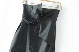 Wholesale Custom Logo <b>Women</b> Leather Skirt Shorts OEM Service Breathable Leather Shorts Casual Fit Leather Skirt Shorts <b>For</b> <b>Women</b> - Product Image 4