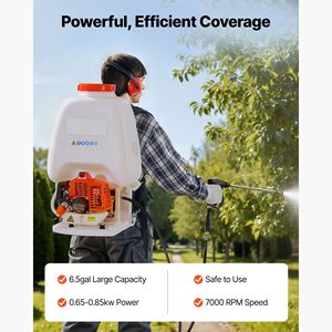 Pulverizador de Mochila a Gasolina de 26.5 CC y 0.9 HP, 6.5 Galones, Motor de Jardín, Amplia Cobertura, Pulverización de Césped, Pulverizadores Agrícolas - Product Image 2