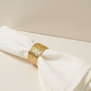 Wholesale Aluminum Napkin Rings for <b>Wedding</b> & Party Luxury Gold Eco-Friendly Best Quality Table Decor Napkin <b>Tissue</b> Holders - Product Image 5