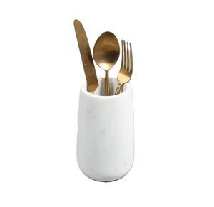 Large Capacity Natural Unique Design Marble Spoon Holder For kitchen Countertop Storage Organizer Spoon Holder - Product Image 6