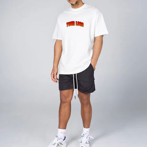 T-shirt à manches courtes pour homme, en coton 100% tricoté, de haute qualité, coupe classique, col rond, uni - Product Image 1