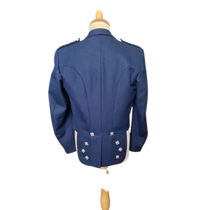 Veste et gilet Prince Charlie bleus traditionnels écossais 202, style Highland, pour mariage, vente en gros, offre spéciale - Product Image 2